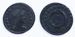 1 Follis / 1 AE3 Empire romain (27BC-395) Bronze Constance II (317 - 361)