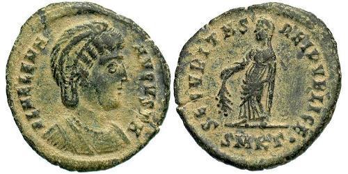 1 Follis / 1 AE3 Empire romain (27BC-395) Bronze Flavia Giulia Elena (250 -330)