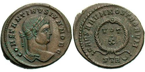 1 Follis / 1 AE3 Empire romain (27BC-395) Bronze Constance II (317 - 361)