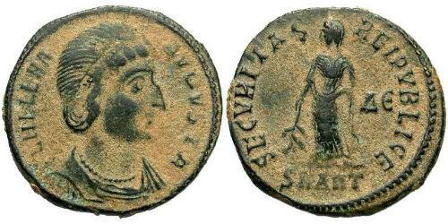 1 Follis / 1 AE3 Empire romain (27BC-395) Bronze Flavia Giulia Elena (250 -330)