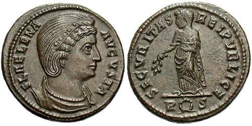 1 Follis / 1 AE3 Empire romain (27BC-395) Bronze Flavia Giulia Elena (250 -330)