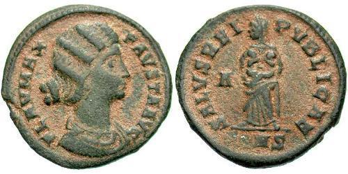 1 Follis / 1 AE3 Roman Empire (27BC-395) Bronze Fausta (289-326)