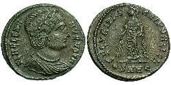 1 Follis / 1 AE3 Römische Kaiserzeit (27BC-395) Bronze Flavia Iulia Helena (250 -330)