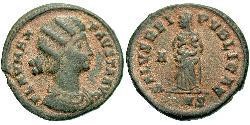 1 Follis / 1 AE3 Impero romano (27BC-395) Bronzo Fausta (289-326)