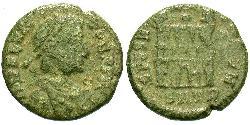 1 Follis / 1 AE4 Imperio romano de Occidente (285-476) Bronce Flavio Víctor (?-388)