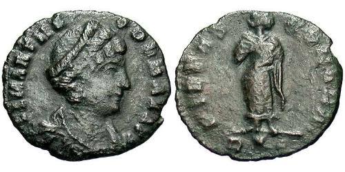1 Follis / 1 AE4 Empire romain (27BC-395) Bronze Theodora (500-548)