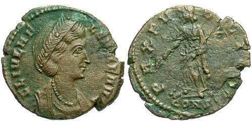 1 Follis / 1 AE4 Empire romain (27BC-395) Bronze Flavia Giulia Elena (250 -330)