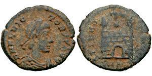 1 Follis / 1 AE4 Roman Empire (27BC-395) Bronze Flavius Victor (?-388)
