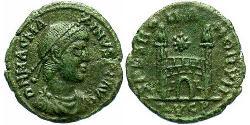 1 Follis / 1 AE4 Western Roman Empire (285-476) 青铜 Magnus Maximus (335-388)
