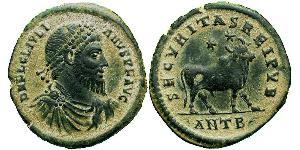 1 Follis /  AE1 Roman Empire (27BC-395) Bronze Julian the Apostate (331-363)