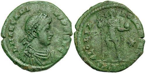 1 Follis /  AE2 Imperio bizantino (330-1453) Bronce Arcadio (377-408)