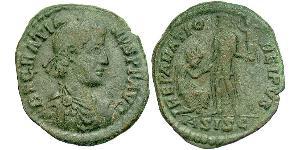 1 Follis /  AE2 Imperio romano de Occidente (285-476) Bronce Graciano (359-383)