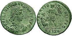 1 Follis /  AE2 Empire romain (27BC-395) Bronze Valentinien II (371-392)