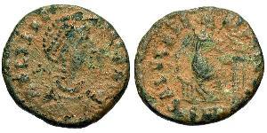 1 Follis /  AE2 Empire romain (27BC-395) Bronze Aelia Flacilla (?-385)