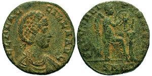 1 Follis /  AE2 Empire romain (27BC-395) Bronze Aelia Flacilla (?-385)