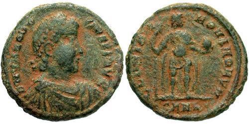 1 Follis /  AE2 Empire romain (27BC-395) Bronze Théodose I (347-395)