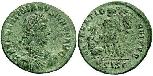 1 Follis /  AE2 Roman Empire (27BC-395) Bronze Valentinian II (371-392)