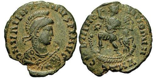 1 Follis /  AE2 Römische Kaiserzeit (27BC-395) Bronze Valentinian II (371-392)