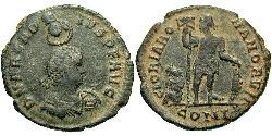 1 Follis /  AE2 Weströmisches Reich (285-476) Bronze Arcadius (377-408)