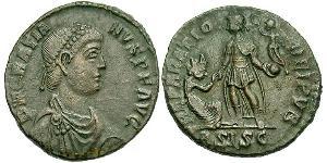 1 Follis /  AE2 Weströmisches Reich (285-476) Bronze Gratian  (359-383)
