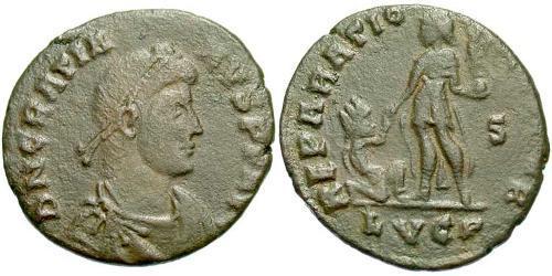 1 Follis /  AE2 Weströmisches Reich (285-476) Bronze Gratian  (359-383)