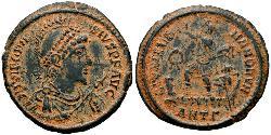 1 Follis /  AE2 Impero romano (27BC-395) Bronzo Teodosio I (347-395)