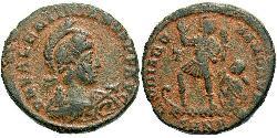 1 Follis /  AE2 羅馬帝國 青铜 瓦伦提尼安二世