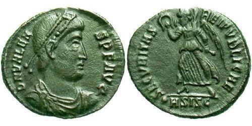 1 Follis /  AE3 Imperio bizantino (330-1453) Bronce Valente (328-378)