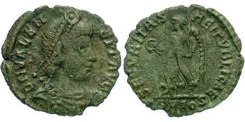 1 Follis /  AE3 Imperio bizantino (330-1453) Bronce Valente (328-378)