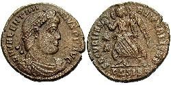 1 Follis /  AE3 Imperio romano (27BC-395) Bronce Valentiniano I (321-375)