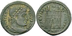 1 Follis /  AE3 Imperio romano (27BC-395) Bronce Constantino I (272 - 337)