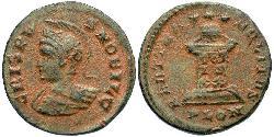 1 Follis /  AE3 Imperio romano (27BC-395) Bronce Crispo (305 - 326)