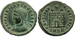 1 Follis /  AE3 Imperio romano (27BC-395) Bronce Crispo (305 - 326)
