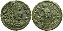 1 Follis /  AE3 Imperio romano (27BC-395) Bronce Valentiniano I (321-375)