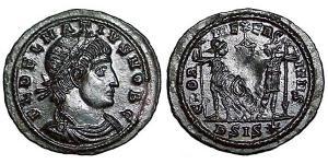 1 Follis /  AE3 Imperio romano (27BC-395) Bronce Dalmacio (?-337)
