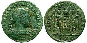 1 Follis /  AE3 Imperio romano (27BC-395) Bronce Constancio II (317 - 361)