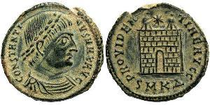 1 Follis /  AE3 Imperio romano (27BC-395) Bronce Constantino I (272 - 337)