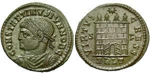 1 Follis /  AE3 Imperio romano (27BC-395) Bronce Constancio II (317 - 361)