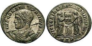 1 Follis /  AE3 Imperio romano (27BC-395) Bronce Constantino I (272 - 337)