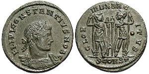 1 Follis /  AE3 Imperio romano (27BC-395) Bronce Constancio II (317 - 361)