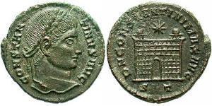 1 Follis /  AE3 Imperio romano (27BC-395) Bronce Constantino I (272 - 337)