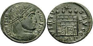1 Follis /  AE3 Imperio romano (27BC-395) Bronce Constantino I (272 - 337)