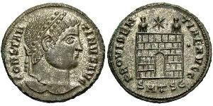 1 Follis /  AE3 Imperio romano (27BC-395) Bronce Constantino I (272 - 337)