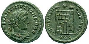 1 Follis /  AE3 Imperio romano (27BC-395) Bronce Constancio II (317 - 361)