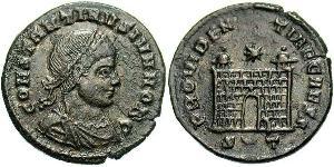 1 Follis /  AE3 Imperio romano (27BC-395) Bronce Constancio II (317 - 361)