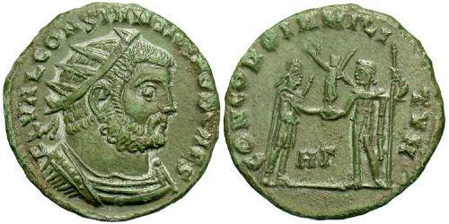 1 Follis /  AE3 Imperio romano (27BC-395) Bronce Constantino I (272 - 337)