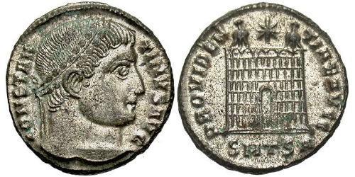 1 Follis /  AE3 Imperio romano (27BC-395) Bronce Constantino I (272 - 337)