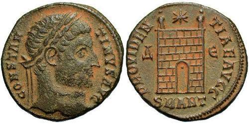 1 Follis /  AE3 Imperio romano (27BC-395) Bronce Constantino I (272 - 337)