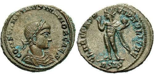 1 Follis /  AE3 Imperio romano (27BC-395) Bronce Constancio II (317 - 361)