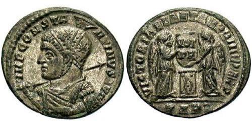 1 Follis /  AE3 Imperio romano (27BC-395) Bronce Constantino I (272 - 337)